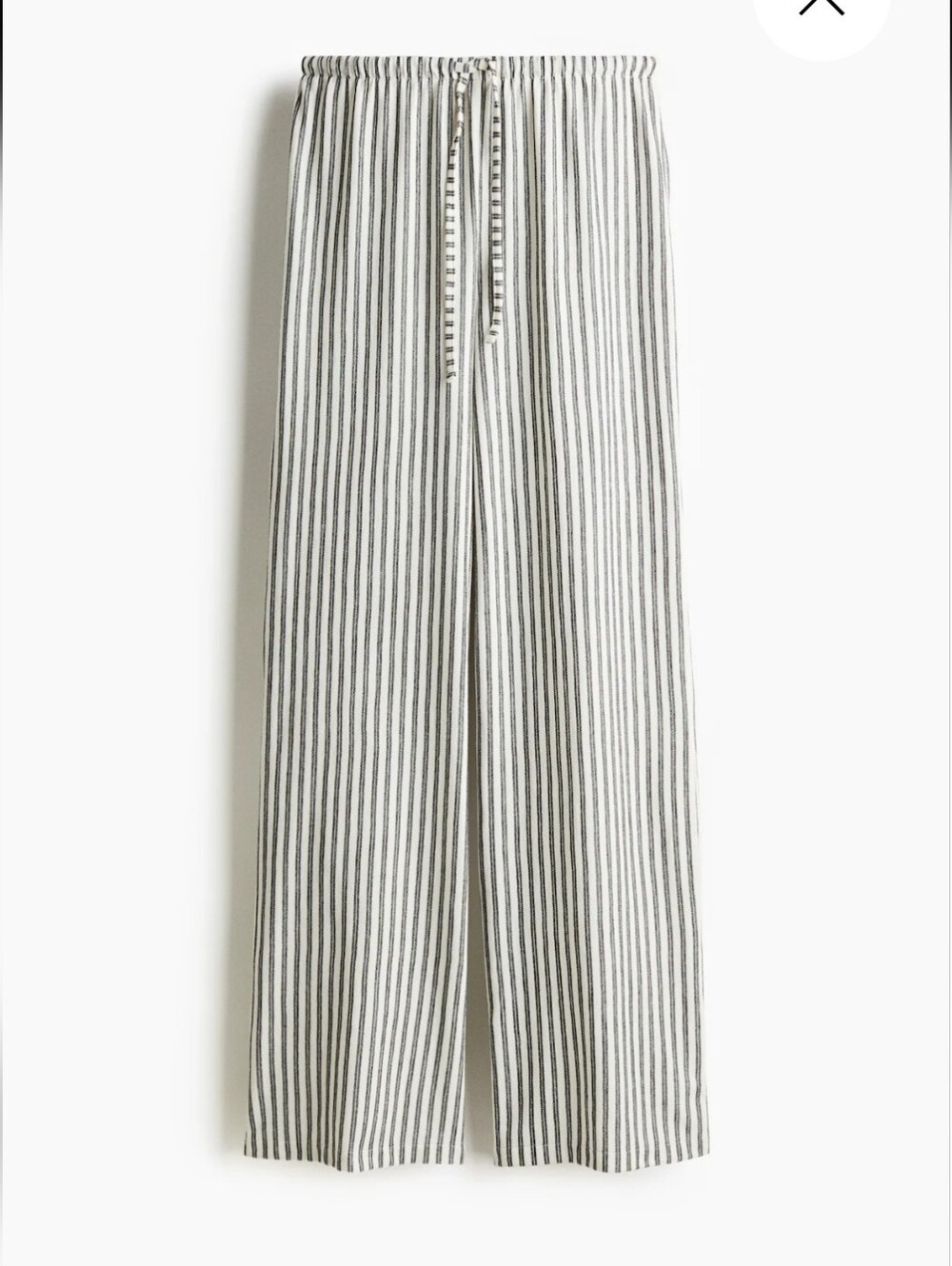 H&M STRAIGHT LEG DRAWSTRING PANTS